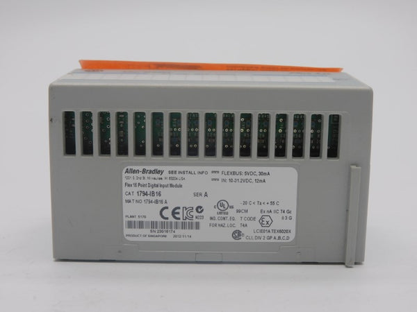 ALLEN BRADLEY 1794-IB16 SER. A 10-31.2VDC NSNP