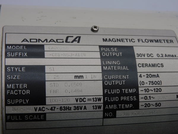 YOKOGAWA CA202SG-CB1-NSJ-A1DV 100-240VAC UNNP