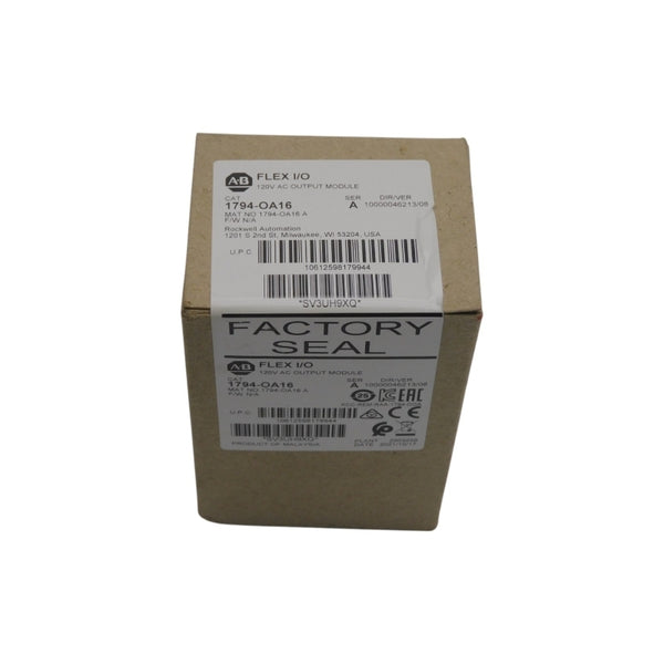 ALLEN BRADLEY 1794-OA16 SER. A VER. 08 120VAC DATE: 2021 NSFS
