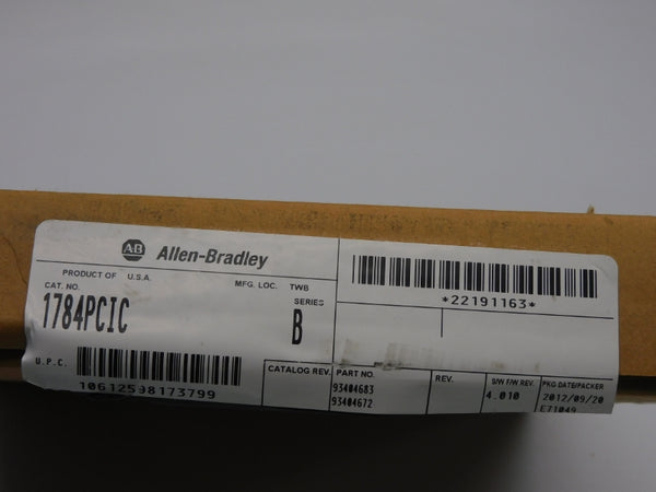 ALLEN BRADLEY 1784-PCIC SER. B F/W 4.010 5VDC NSMP