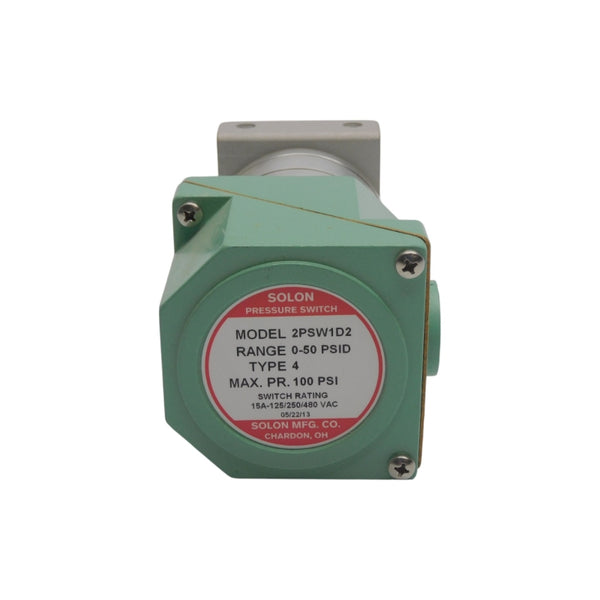 SOLON 2PSW1D2 480VAC 15A 10-50PSI NSNP