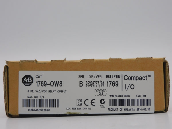 ALLEN BRADLEY 1769-OW8 SER. B F/W 3.1 VER. 04 DATE: 2014 NSFS