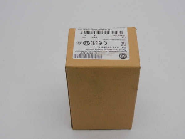ALLEN BRADLEY 1794-OF4I SER. A F/W F DATE: 2020 NSFS