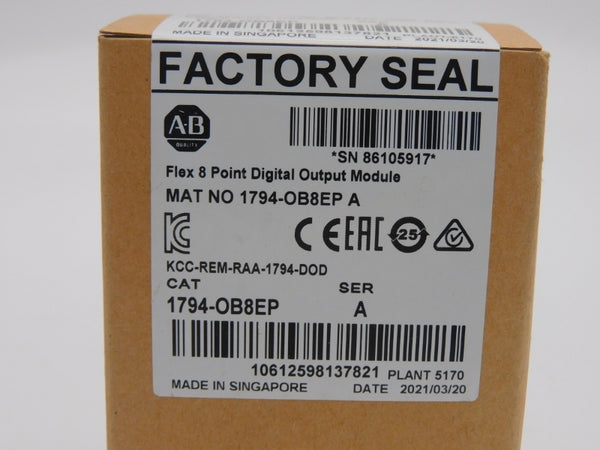 ALLEN BRADLEY 1794-OB8EP SER. A DATE: 2021 NSFS
