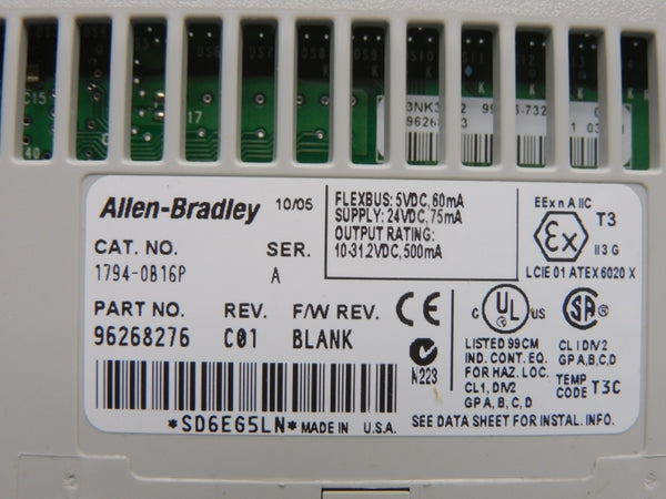 ALLEN BRADLEY 1794-OB16P SER. A REV. C01 24VDC NSNP