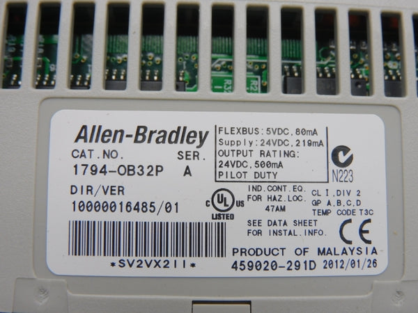 ALLEN BRADLEY 1794-OB32P SER. A VER. 01 24VDC NSMP