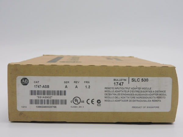 ALLEN BRADLEY 1747-ASB SER. A F/W 1.2 REV. A NSMP