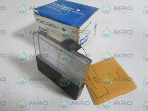 YOKOGAWA DC AMMETER 50-0-50 AC AMPS 251325ECNT NSMP