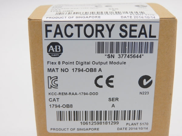 ALLEN BRADLEY 1794-OB8 SER. A DATE: 2014 NSFS