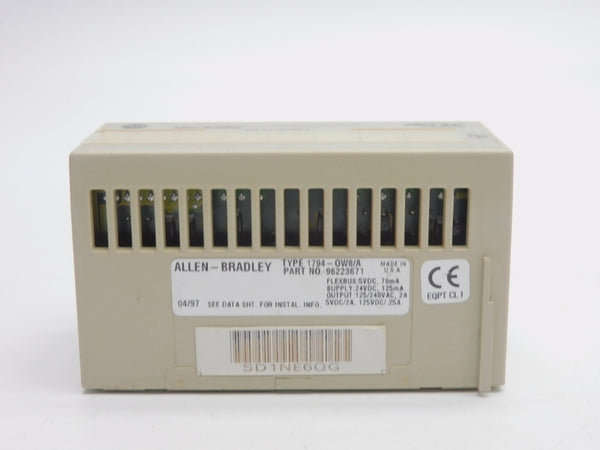 ALLEN BRADLEY 1794-OW8 SER. A 125/240VAC 2A UNMP