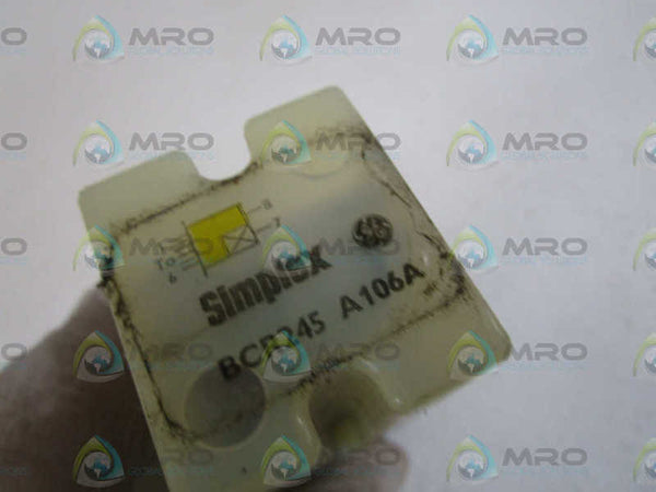GENERAL ELECTRIC/SIMPLEX RELAY MODULE BCR245A106A UNMP