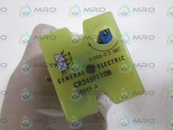 GENERAL ELECTRIC RELAY CR245F110B SER .A UNMP