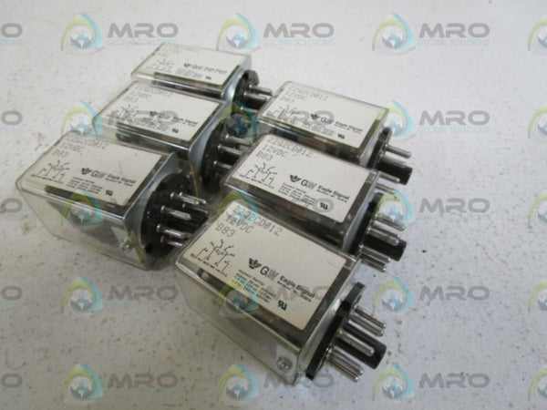 LOT OF 6 EAGLE SIGNAL RELAY 12VDC 22Q2CD012 UNMP