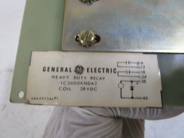GENERAL ELECTRIC HEAVY DUTY RELAY IC3600KHDA2 UNMP