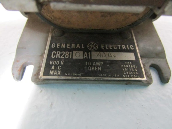 GENERAL ELECTRIC CR2810A14AA RELAY (AS PICTURED) UNMP