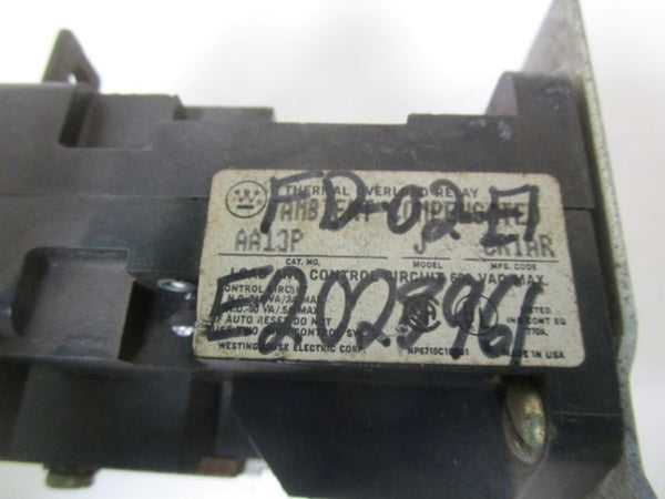 WESTINGHOUSE THERMAL OVERLOAD RELAY AA13P-J UNMP