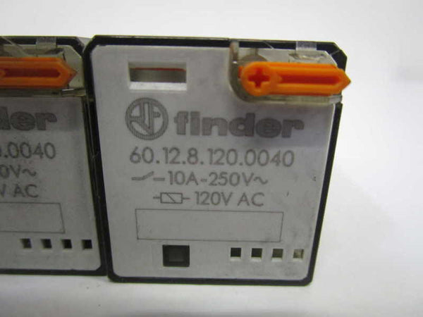 LOT OF 2 FINDER RELAY 120VAC 60.12.8.120.0040 UNMP