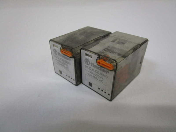 LOT OF 2 FINDER RELAY 120VAC 60.12.8.120.0040 UNMP