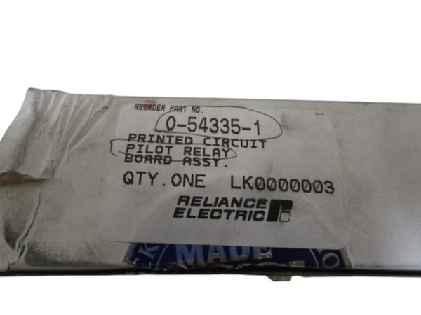 RELIANCE ELECTRIC PILOT RELAY BOARD ASSY. 0-54335-1  NSMP