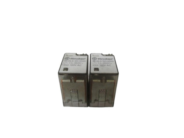 LOT OF 2 FINDER RELAY 120VAC 55.34.8.120.5000 UNMP