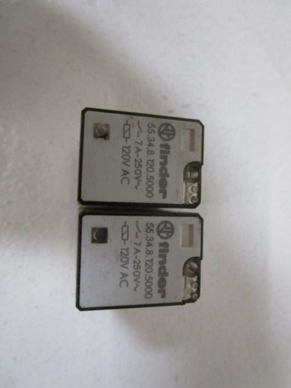 LOT OF 2 FINDER RELAY 120VAC 55.34.8.120.5000 UNMP