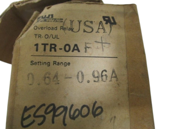 FUJI ELECTRIC OVERLOAD RELAY 0.64-0.96A 1TROAF NSMP