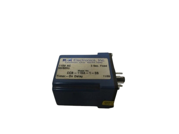 RK ELECTRONICS TIMER-ON RELAY CCB-115A-1-3S UNMP