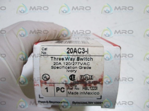 PASS & SEYMOUR THREE WAY SWITCH 20AC3-I NSMP