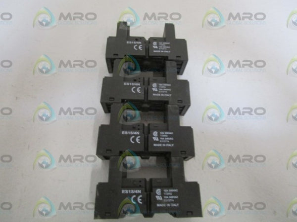 LOT OF 4 RELAY SOCKET ES15/4N UNMP