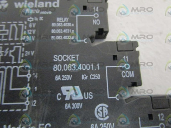 WIELAND RELAY SOCKET 80.063.4001.1 UNMP
