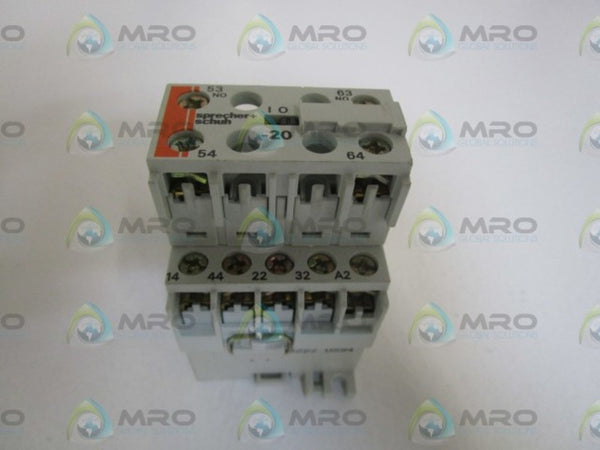 SPRECHER+SCHUH 110/120V CONTROL RELAY CS4-42X-120 NSMP