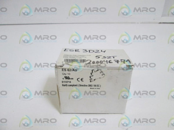 LOT OF 4 RELAY SOCKET ES 62/AS NSMP