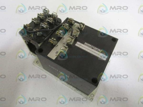 SQUARE D CL.8501 TY T0-20 RELAY UNMP