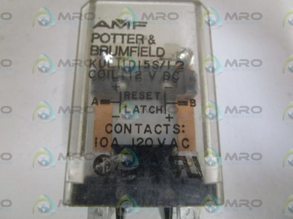 POTTER & BRUMFIELD KUL11D15S/12 12VDC RELAY  UNMP