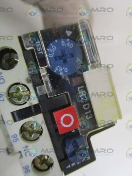 TELEMECANIQUE LR2-D1304 OVERLOAD RELAY 0,40-0,63 UNMP