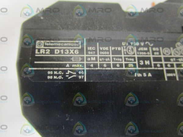 TELEMECANIQUE LR2D13X6 OVERLOAD RELAY 1.5-2A UNMP