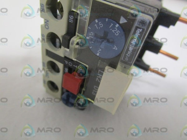 TELEMECANIQUE LR2D13X6 OVERLOAD RELAY 1.5-2A UNMP