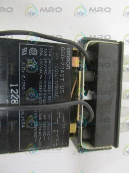 OMRON G5D-2242T-US RELAY 120VAC (AS PICTURED) NSNP