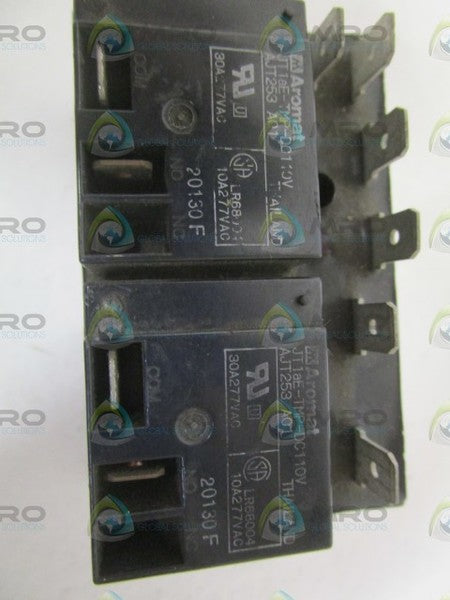 LOT OF 2 AROMAT JT1AE-TMP-DC110V RELAY AQUALARM UNMP