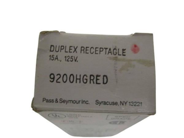 PASS & SEYMOUR 9200HGRED DUPLEX RECEPTACLE NSMP