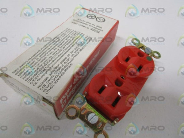 PASS & SEYMOUR 9200HGRED DUPLEX RECEPTACLE NSMP
