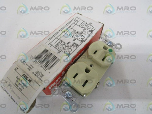 PASS & SEYMOUR 8200-HI DUPLEX RECEPTACLE NSMP