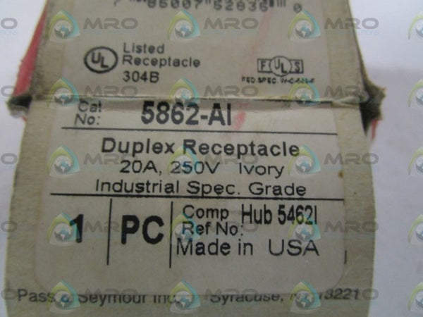 PASS & SEYMOUR 5862-AI DUPLEX RECEPTACLE NSMP