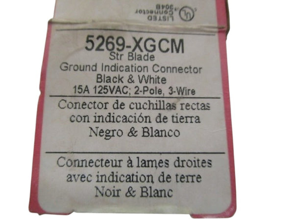 PASS & SEYMOUR 5269-XGCM STRAIGHT BLADE CONNECTOR NSMP