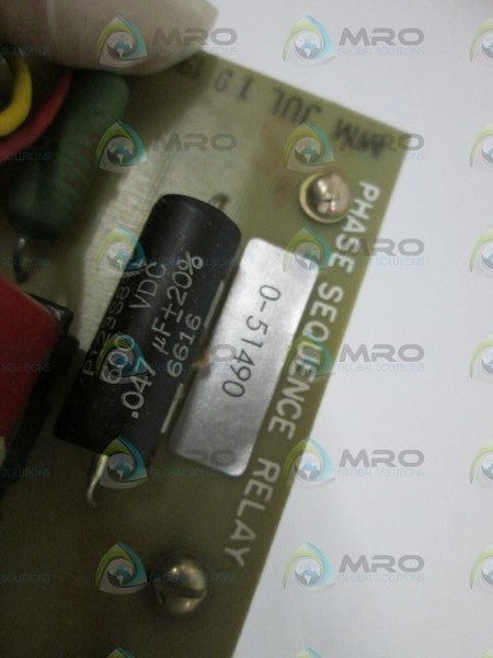 RELIANCE ELECTRIC RELAY BOARD 0-51490 NSNP