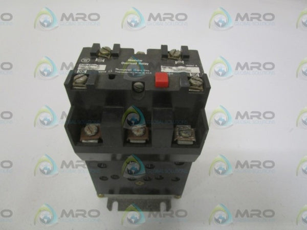 WESTINGHOUSE M0RA1MBE MODULAR OVERLOAD RELAY UNMP