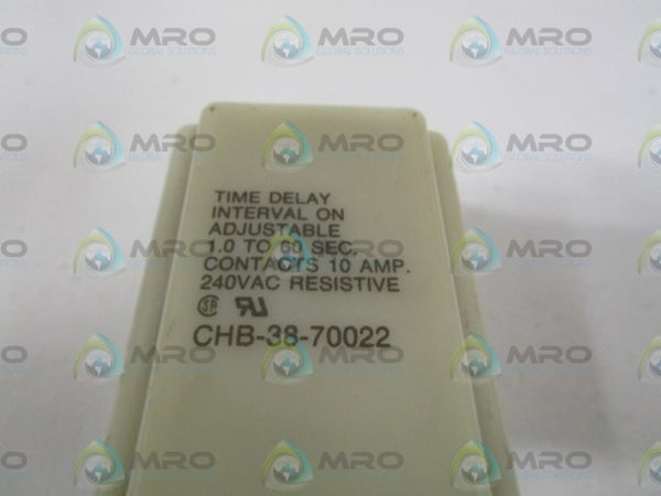 POTTER & BRUMFIELD CHB-38-70022 TIME DELAY RELAY 240VAC UNMP