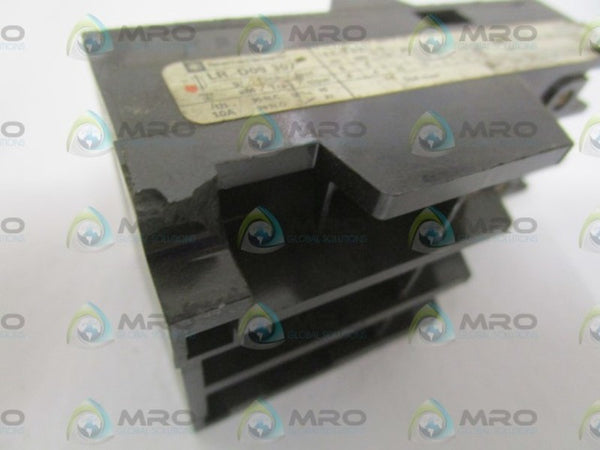 TELEMECANIQUE LR3-D09307 OVERLOAD RELAY 2,5-1,6A (AS PICTURED) UNMP