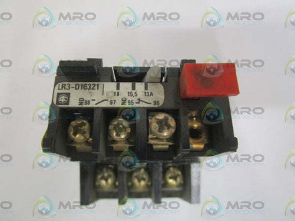 TELEMECANIQUE LR3-D16321 OVERLOAD RELAY 18-13A UNMP