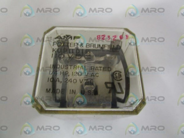 POTTER & BRUMFIELD KUP-11D15-110 RELAY 110VDC NSNP